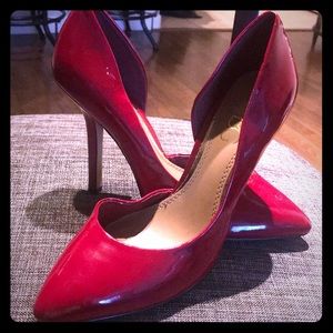 Beautiful blood-red pump from BCBG.